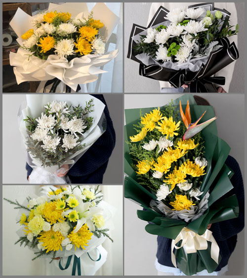 山东济宁嘉祥县嘉祥街道大刘庙村白事花束代送